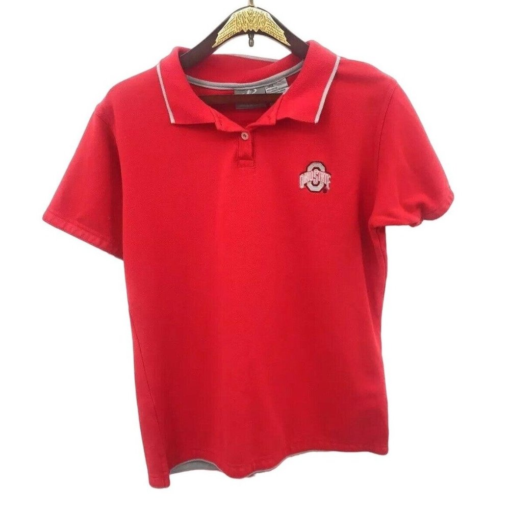 OHIO STATE BUCKEYES Vintage Logo Athletic Reebok Polo Large